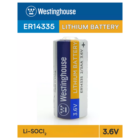 Batería 2/3AA de 3.6V ER14335 de litio marca Westinghouse