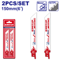 Juego de hojas para sierra recíproca para corte de metal Emtop ERSB922EF