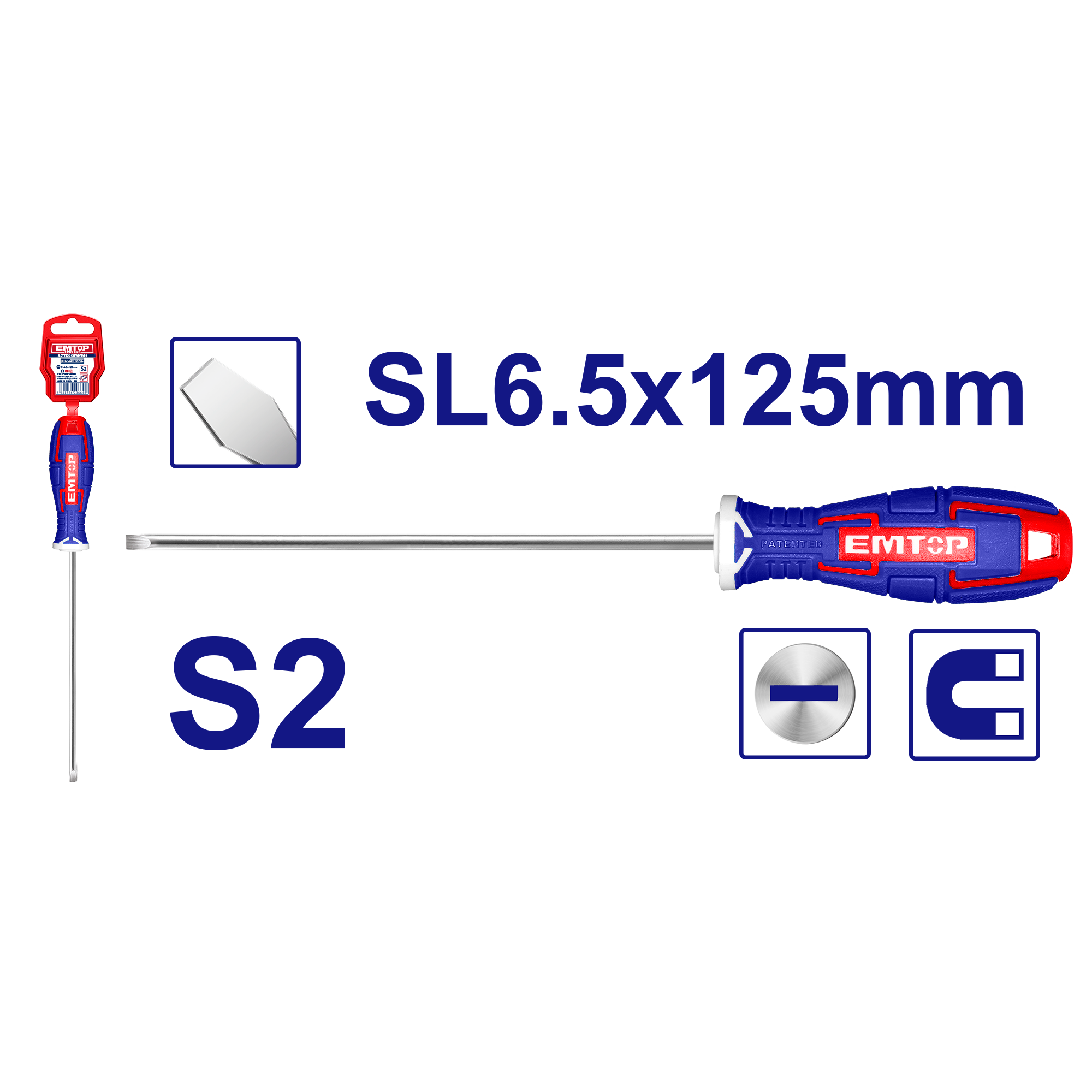 Destornillador plano SL6.5x125mm