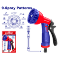Pistola para riego 9 patrones Emtop ESNE10901