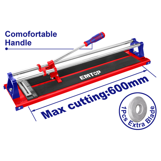 Cortador de baldosa y azulejos hasta 600mm EMTOP ETCR6001