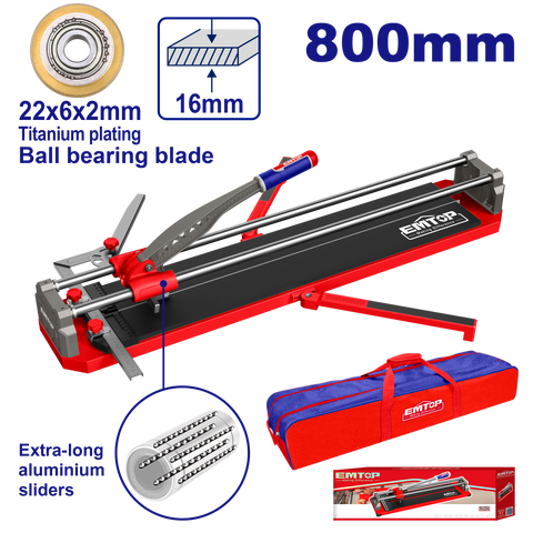 Cortador de azulejos y baldosas EMTOP ETCR8006 hasta 800mm base de acero