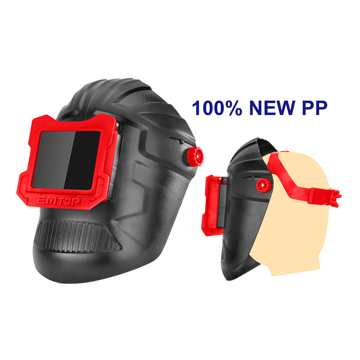 Máscara para soldar con visor móvil - EMTOP EWHT0106