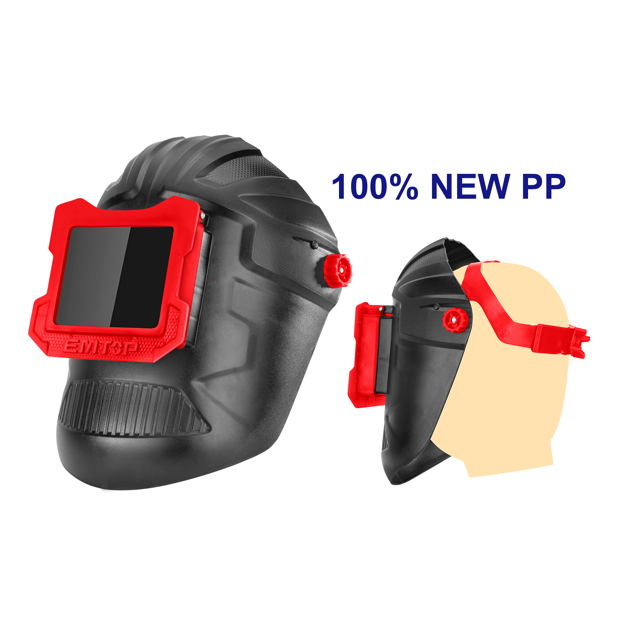 Máscara para soldar con visor móvil - EMTOP EWHT0106
