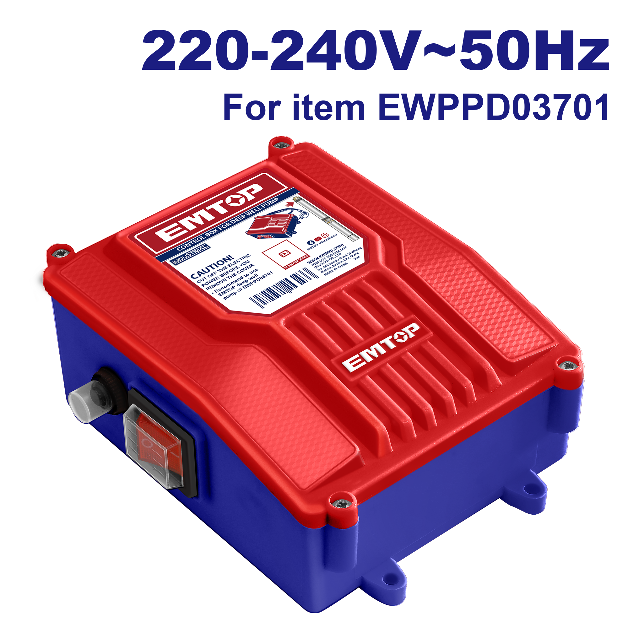 Caja de control para bomba de pozo profundo EMTOP EWSBD03701