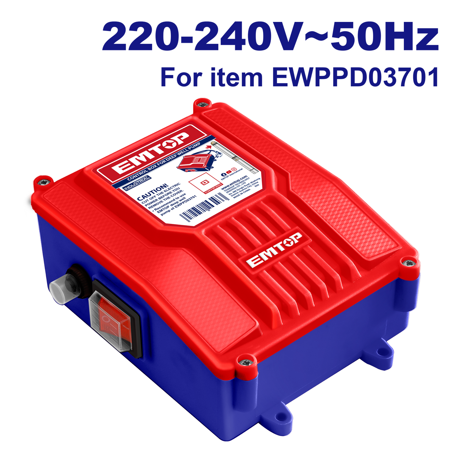 Caja de control para bomba de pozo profundo EMTOP EWSBD03701