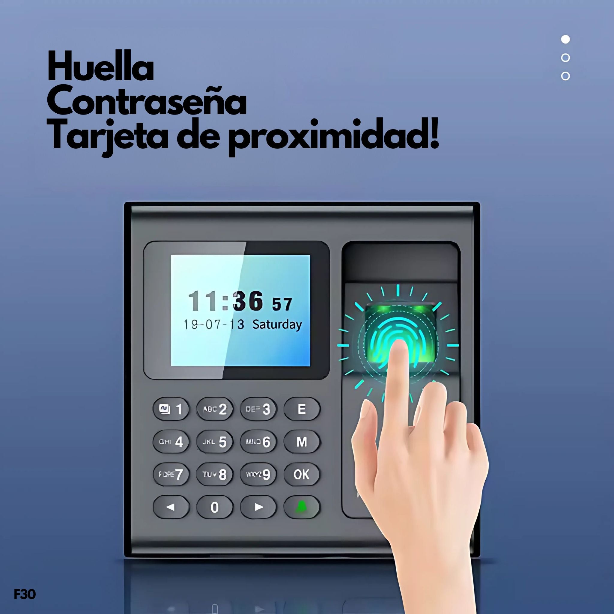 Control de acceso y asistencia de empleados – F30