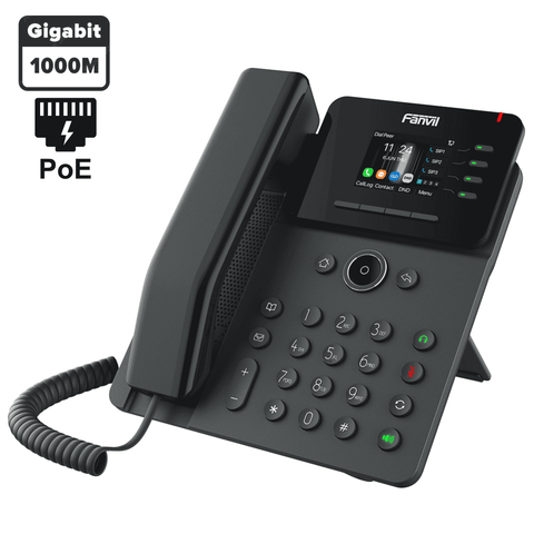 Teléfono IP 4 cuentas SIP Gigabit PoE Fanvil V61G
