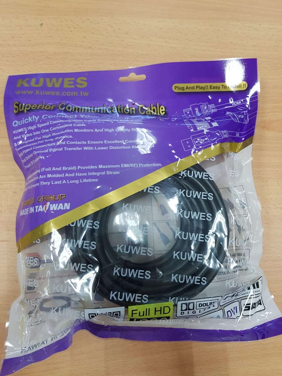 Cable HDMI ultra HD 4K de 10 Metros de longitud – Kuwes HDMI-01A-10