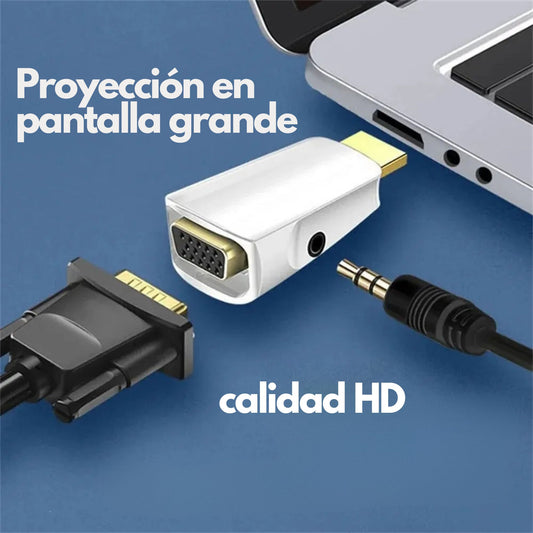 Convertidor de HDMI a VGA con salida de audio