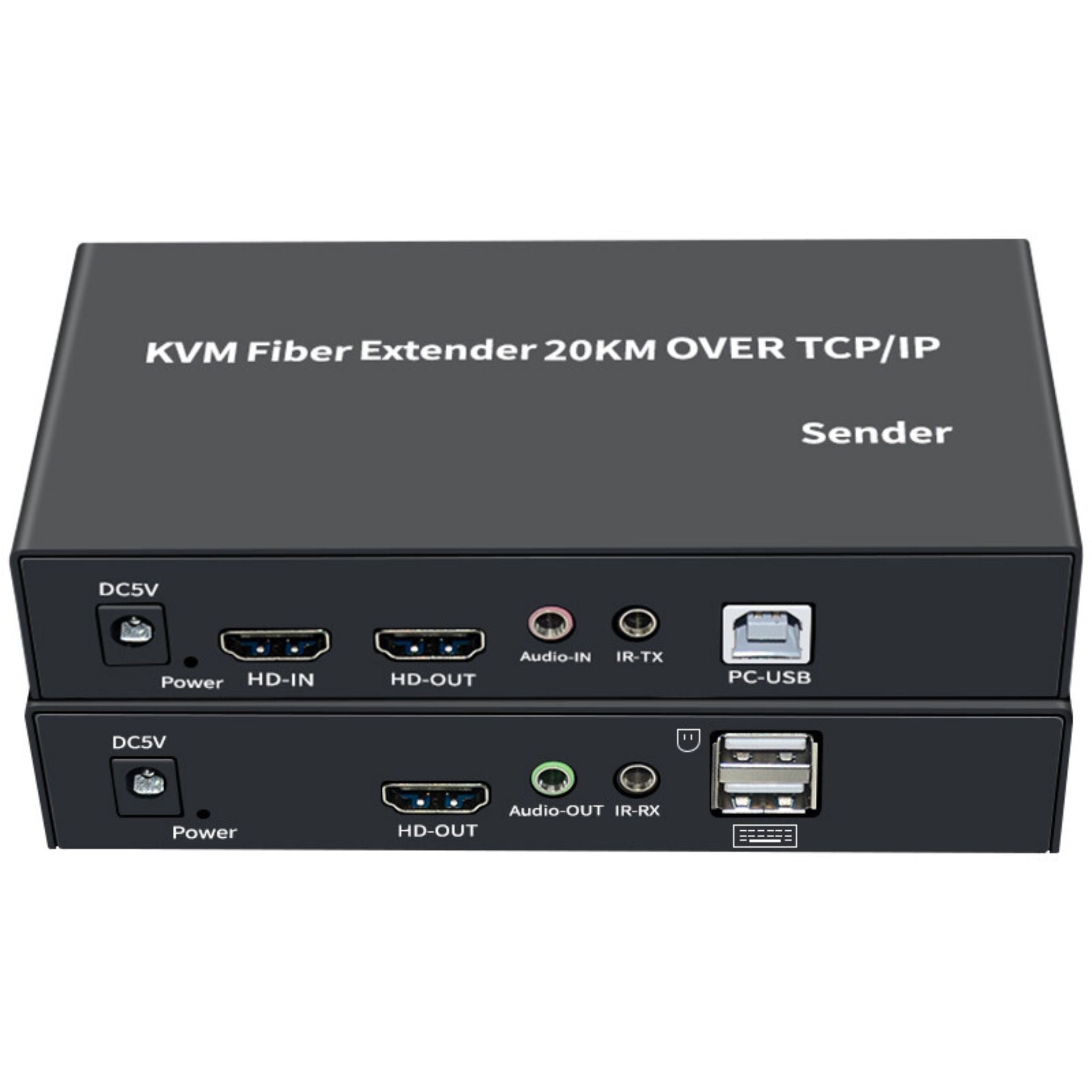 Extensor HDMI sobre fibra óptica hasta 20 kilómetros