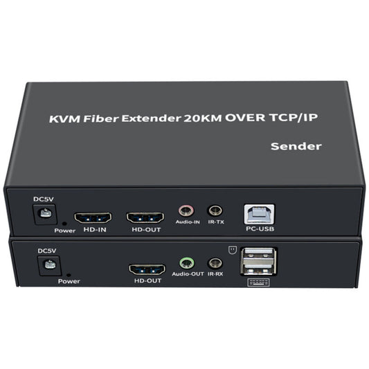 Extensor HDMI sobre fibra óptica hasta 20 kilómetros