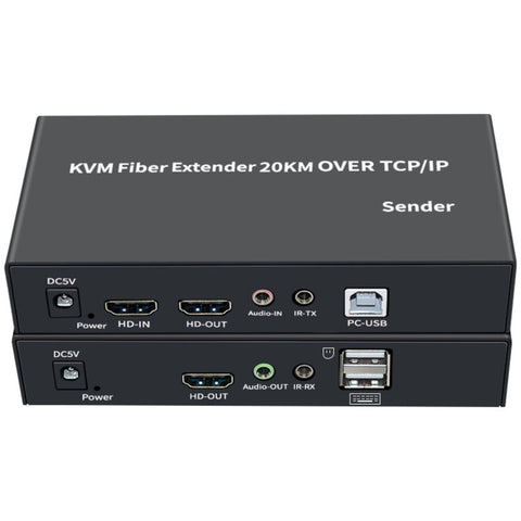 Extensor HDMI sobre fibra óptica hasta 20 kilómetros