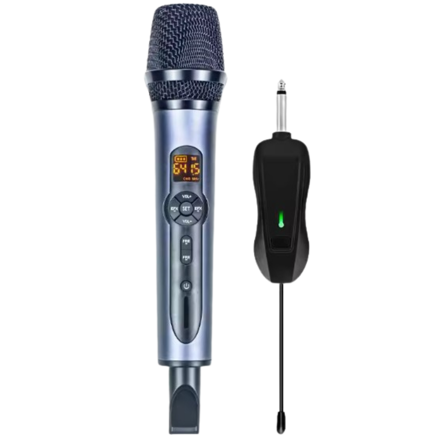 Combo de micrófono inalámbrico con receptor HT-01