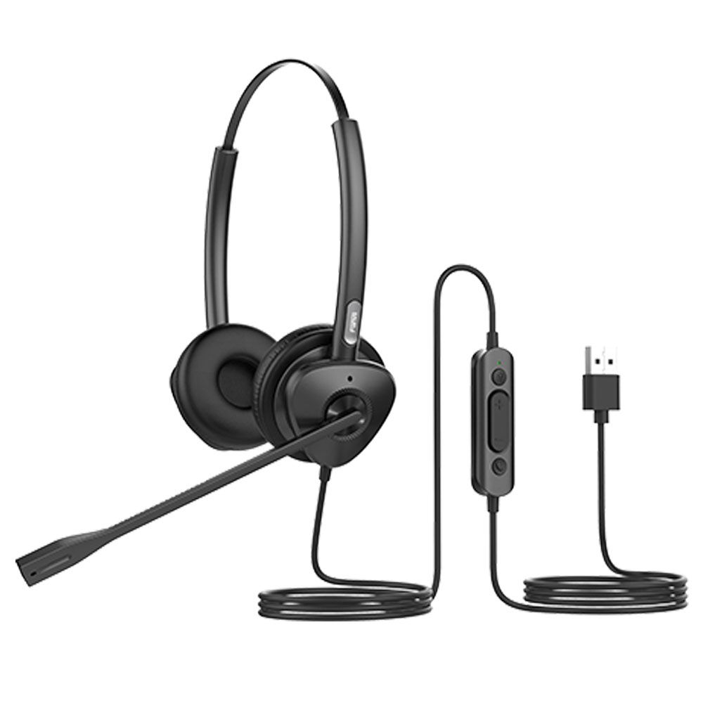 Diadema dual con cable USB Fanvil HT302-U