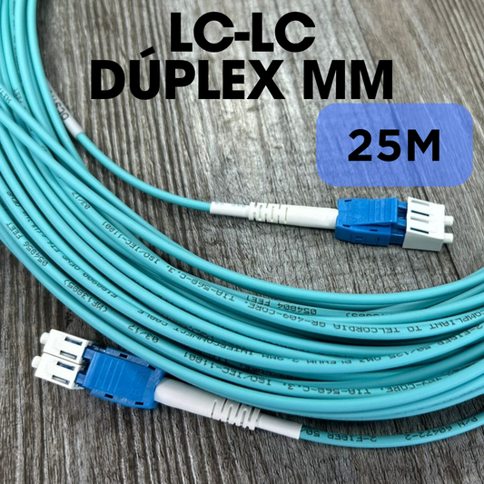 Patch Cord de fibra MM dúplex LC - LC de 25M Plenum Hitachi JFFB3737025MFCI-S