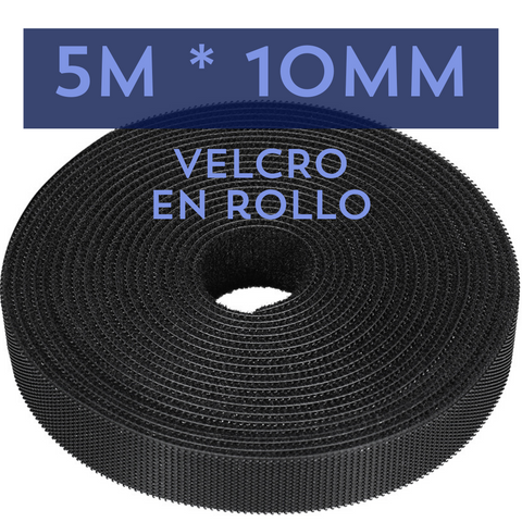 Rollo de velcro negro de 5M Kuwes KRGT-1005BK