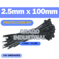 Zunchos negros UV 3.9” grado industrial Kuwes KSGT-100WMC