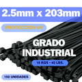 Zunchos negros protección UV grado industrial 8” KSGT-200MWMC