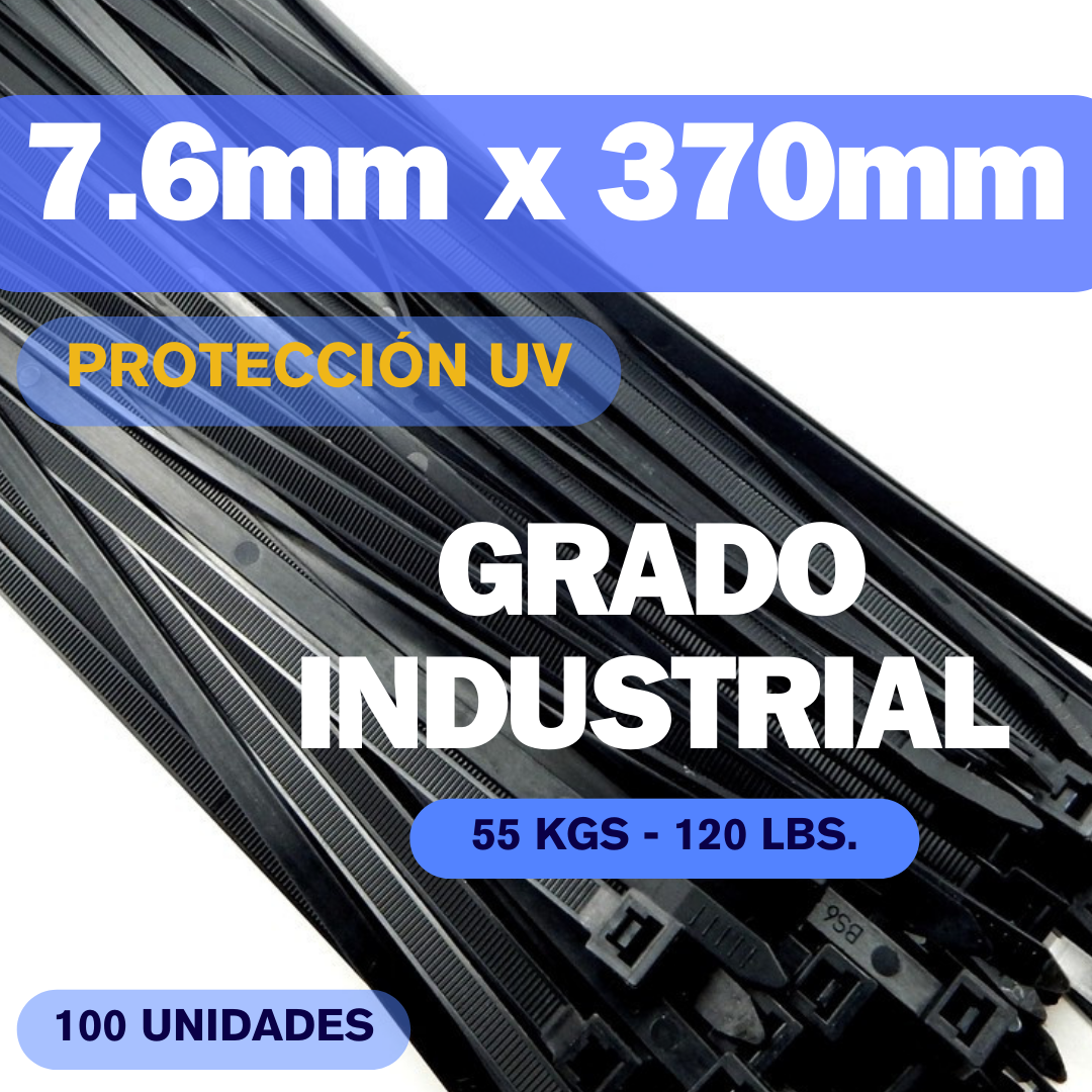 Zunchos negros UV HEAVY DUTY 14.6” KSGT-370WHD