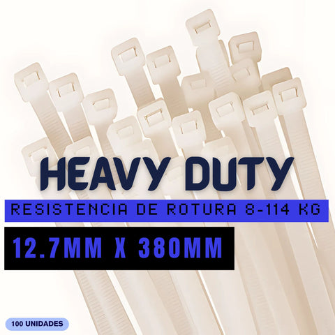 Zuncho “EXTRA HEAVY DUTY” de nylon de 12.7x380mm KUWES KSGT-380XL