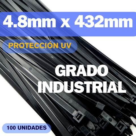 Zunchos negros protección UV grado industrial 17” KSGT-432WTC