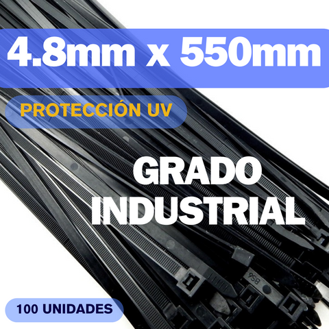 Zunchos negros UV grado industrial 21” KSGT-550SWTC