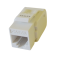Módulo keystone jack UTP CAT6A en color blanco - KUWES KSNT-32F-C6A-US