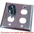 Tapa de acero inoxidable industrial 4 puertos