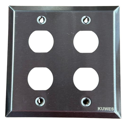 Tapa de acero inoxidable industrial 4 puertos