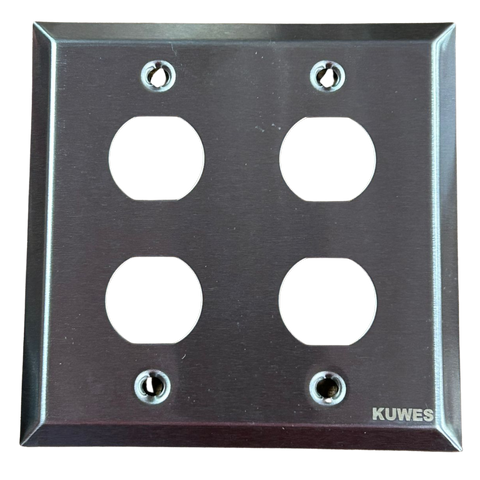 Tapa de acero inoxidable industrial 4 puertos