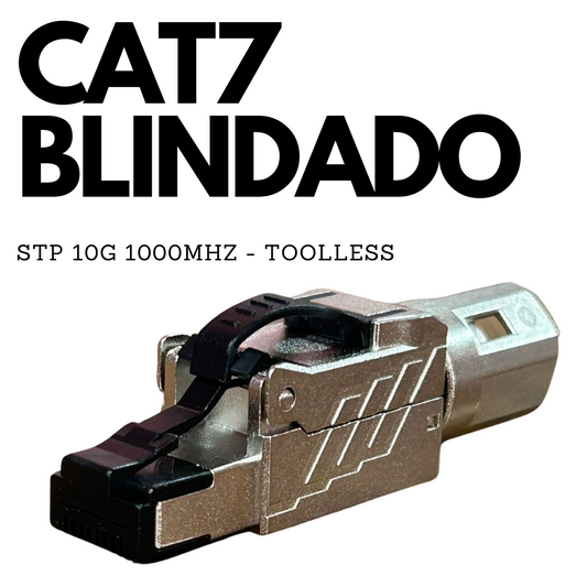 Conector RJ45 blindado CAT7 STP de 10G para montaje sin herramienta Kuwes KSNT-FTFS7-STP