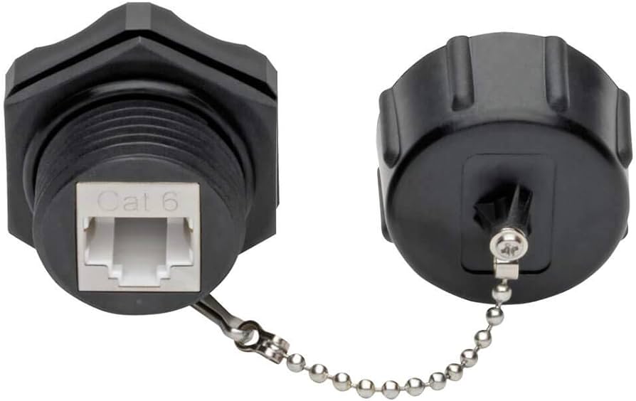 Keystone jack industrial blindado para redes STP CAT6 Kuwes KSNT-H8DS-C6