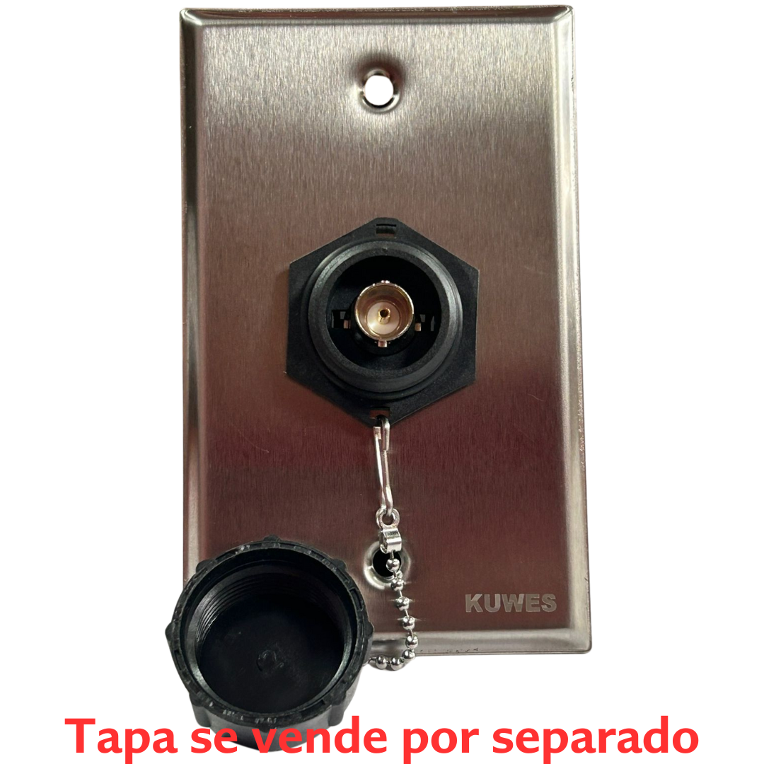Conector unión BNC waterproof IP68 Kuwes KSNT-WP-BNC-F