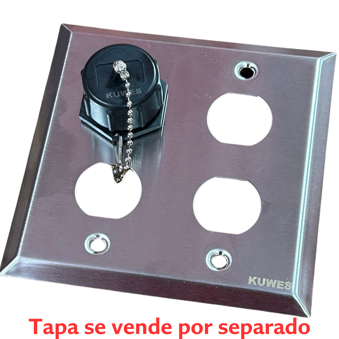 Conector unión USB waterproof IP68 Kuwes KSNT-WP-USB-A-3.0