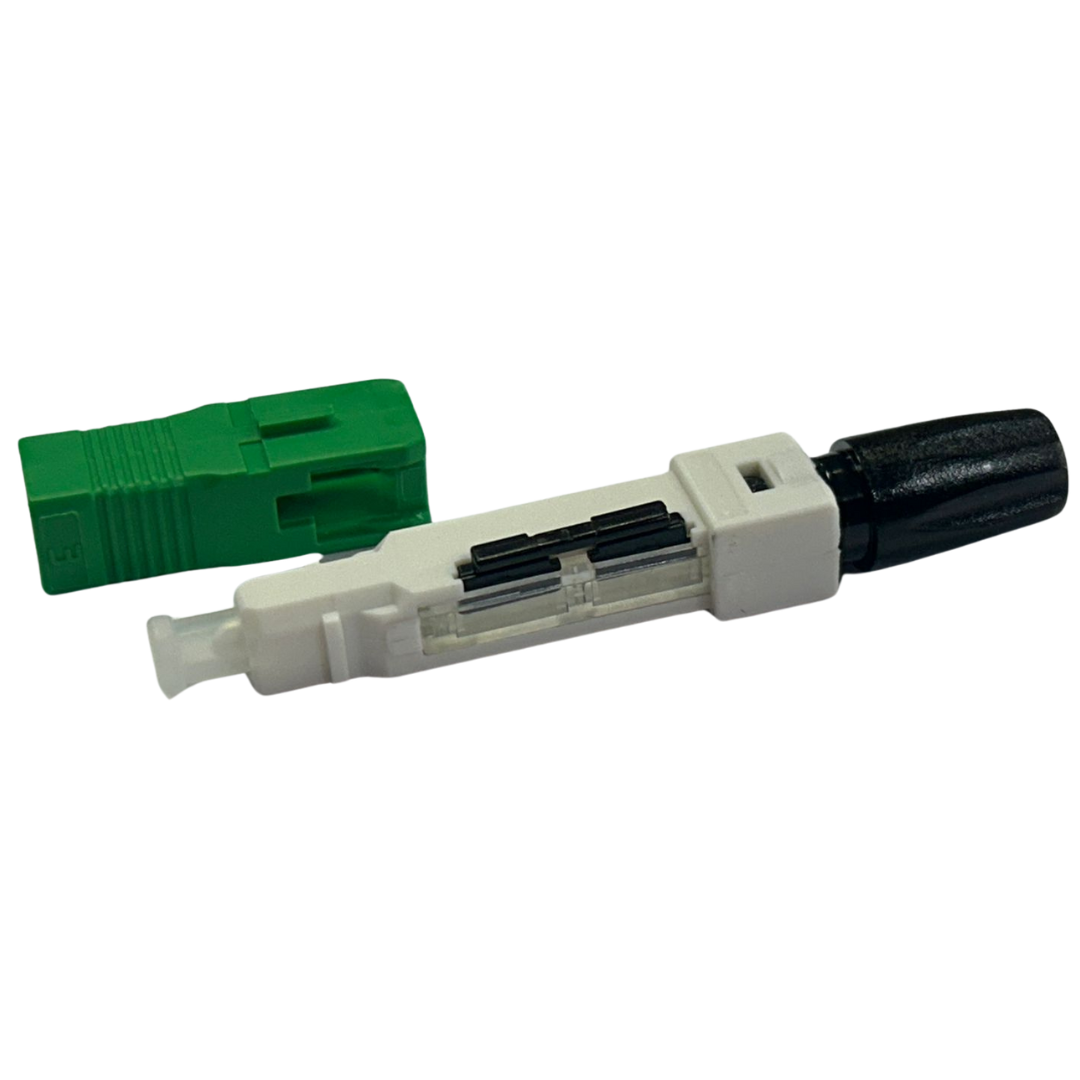 Conector de fibra SC/APC monomodo sin herramienta Kuwes KSQC-SC09-SM-APC