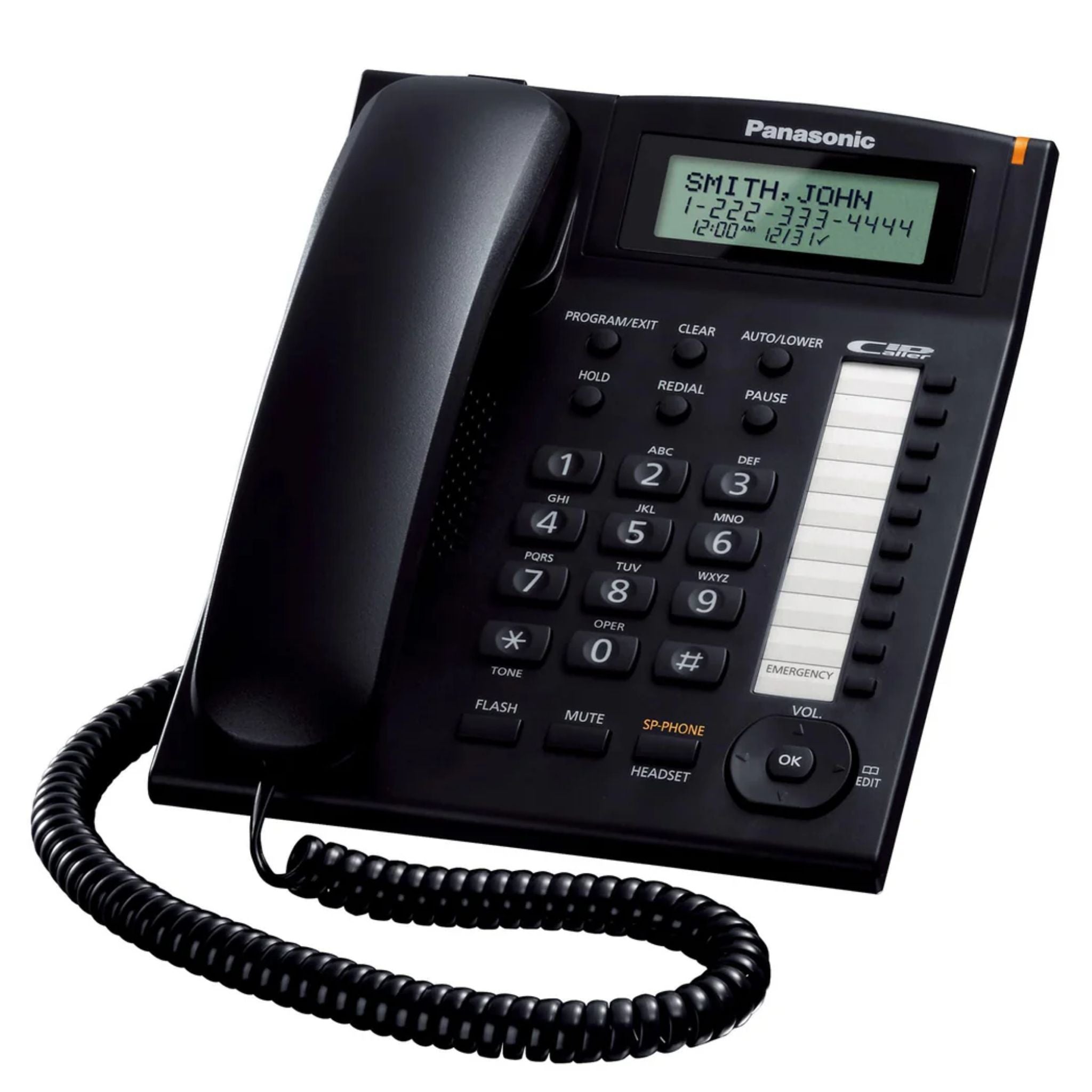 teléfono fijo Panasonic KX-TS880 con identificador de llamadas