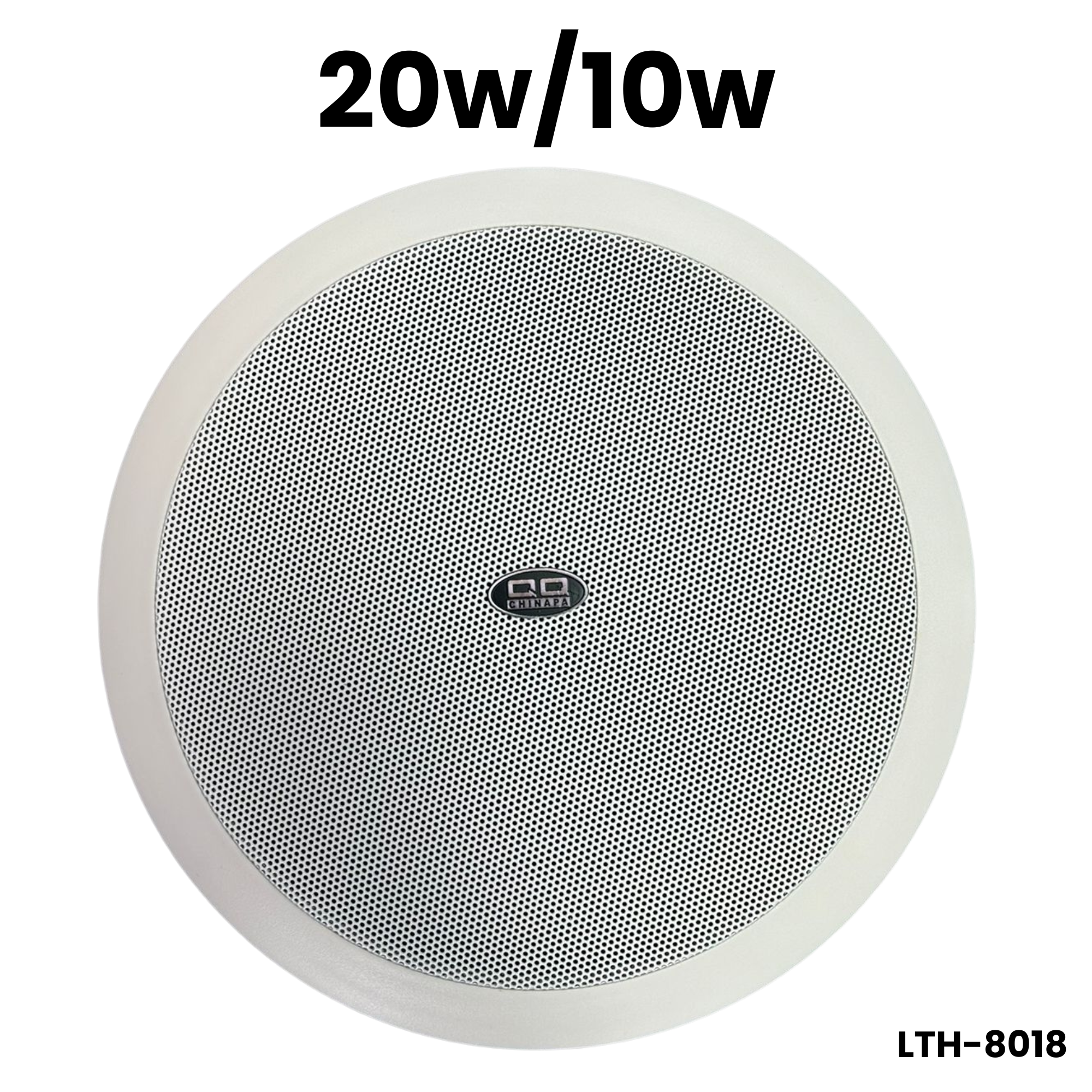 Bocina empotrable de cielo raso 8” 10/20W, línea de 100V – LTH-8018