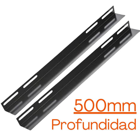 Bracket tipo L para gabinetes, profundidad de 500mm