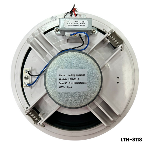 Bocina de cielo raso LTH-8118 de 8”  5/10W 100V para voceo y música ambiental