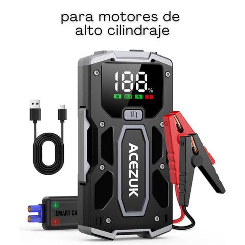 Arrancador de batería para carro y banco de batería
