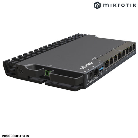Router Mikrotik RB5009UG+S+IN con 7 puertos Gigabit, 1 puerto 2.5G, 1 puerto 10G SFP+