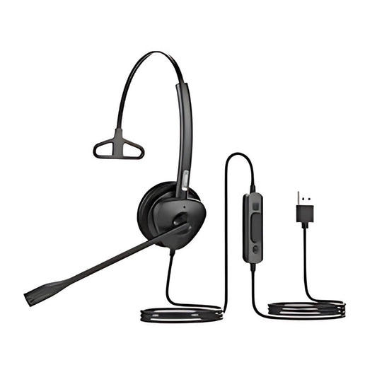 Diadema monoaural con cable USB Fanvil HT301-U