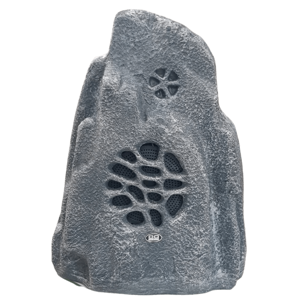 Bocina de jardín con diseño de roca, de 20W, lí­nea de 100V, para Sistemas PA, en color gris – LCP-906