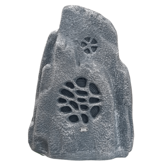 Bocina de jardín con diseño de roca, de 20W, lí­nea de 100V, para Sistemas PA, en color gris – LCP-906
