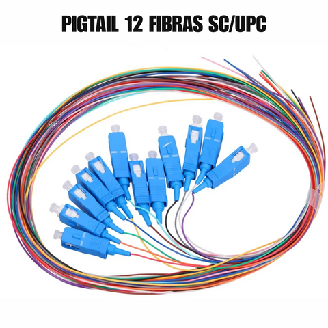 Pigtail 12 fibras SC/UPC monomodo