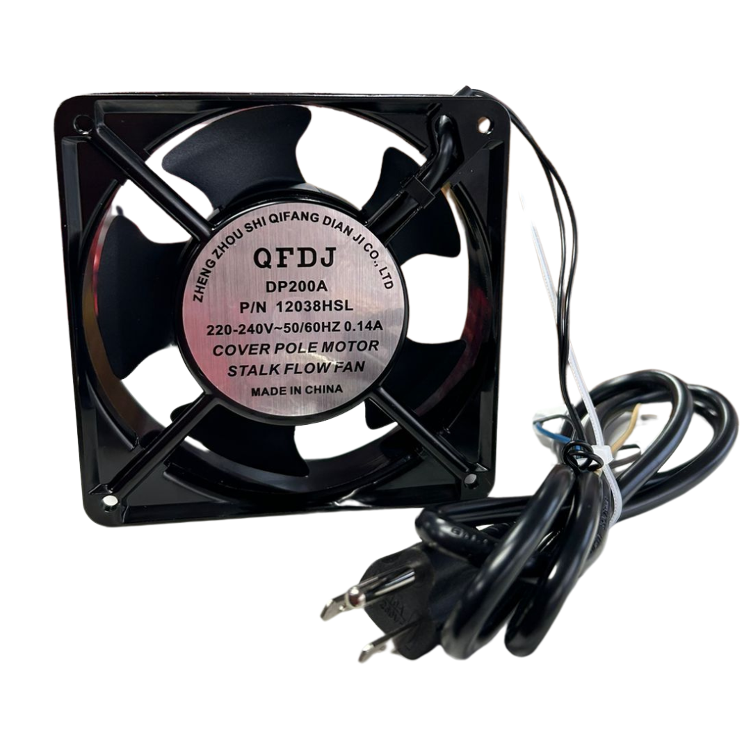 Abanico Ventilador 110VAC para gabinete incluye cable AC QFDJ-DP200A
