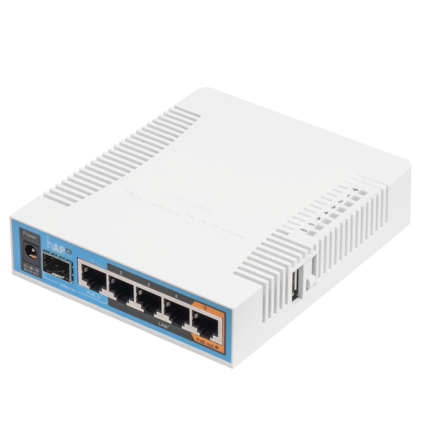 Router Mikrotik inalámbrico doble banda con 5 puertos gigabit RB962UiGS-5HacT2HnT (hAP ac)