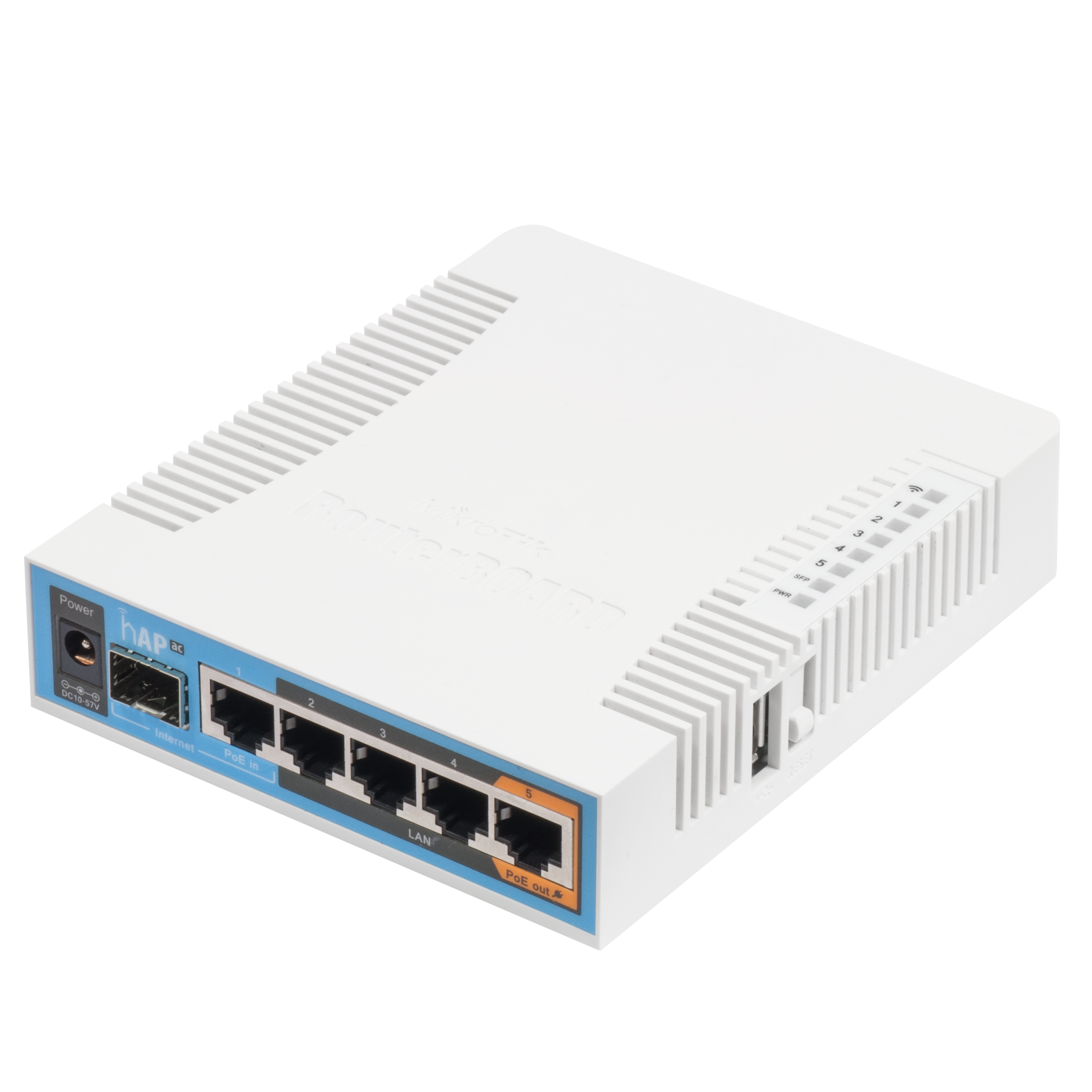 Router Mikrotik inalámbrico doble banda con 5 puertos gigabit RB962UiGS-5HacT2HnT (hAP ac)