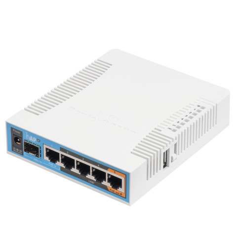 Router Mikrotik inalámbrico doble banda con 5 puertos gigabit RB962UiGS-5HacT2HnT (hAP ac)